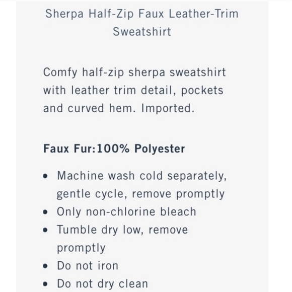 Abercrombie & Fitch Sherpa Pullover Sweatshirt - Picture 5 of 8